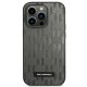 Karl Lagerfeld Saffiano Mono Metal Logo dėklas iPhone 14 Pro Max, pilkas
