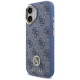 Guess 4G Strass Logo MagSafe dėklas iPhone 17 telefonui, mėlynas