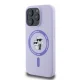 Karl Lagerfeld dėklas iPhone 16 Pro Max Silicone KC Heads MagSafe, violetinis