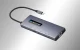 Daugiafunkcis USB-C šakotuvas Blitzwolf BW-NEW TH8 10-in-1, sidabrinis