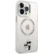 Karl Lagerfeld iPhone 13 Pro Max dėklas Iconic Karl & Choupette MagSafe, skaidrus
