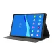 Lenovo Tab M10 HD Gen 2 10.1 (TB-X306) TPU ir PU odos dėklas, juodas