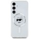 Karl Lagerfeld Button Choupette MagSafe dėklas Samsung Galaxy S25+, baltas