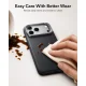 ESR Leather Kickstand MagSafe dėklas telefonui iPhone 18 Pro / 17 Pro, juodas
