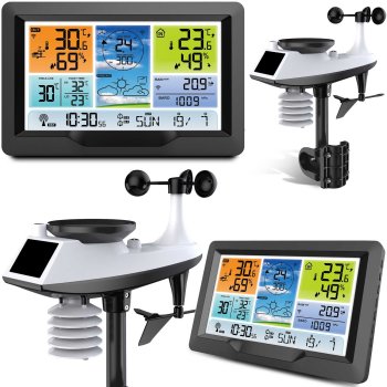 Belaidė meteorologinė stotelė Berdsen BD-905, grafito spalvos