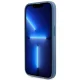 Guess iPhone 14 Pro dėklas 4G Printed Stripes MagSafe, mėlynas