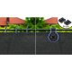 Plonos Shade Net 1.2x25 m 110 g/m² with 50 Clips, Grey