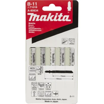 Siaurapjūklio pjūklelis Makita A-85634 B-11 medienai ir plastikui, 75 mm