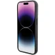 Karl Lagerfeld dėklas iPhone 15 Pro Max telefonui Glitter Choupette Logo, sidabrinis