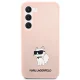 Karl Lagerfeld Silicone dėklas, skirtas Samsung Galaxy S23, rožinis