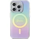 Dėklas Guess IML Iridescent MagSafe skirtas iPhone 15 Pro Max 6.7\", violetinis (GUHMP15XHITSU)