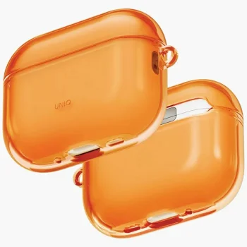Uniq Glase Case for AirPods Pro 3, Golden Citrus Orange