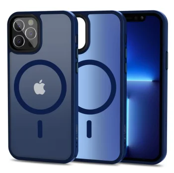 Tech-Protect MagMat MagSafe dėklas iPhone 12 / 12 Pro, tamsiai mėlynas