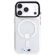 Dėklas BMW M IML Glossy Metal Logo MagSafe telefonui iPhone 18 Pro Max / 17 Pro Max, skaidrus