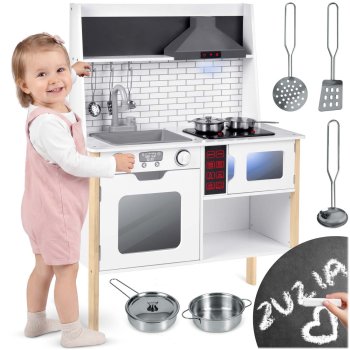 Ricokids RC-846 medinė žaislinė virtuvėlė vaikams