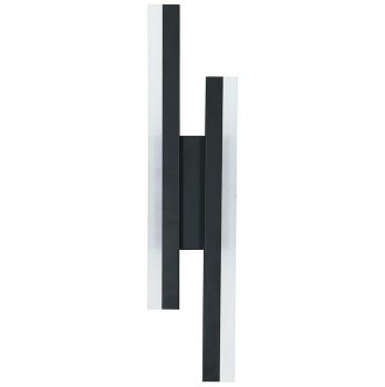 Double LED Wall Lamp 9W, 50cm, Cold White, Black