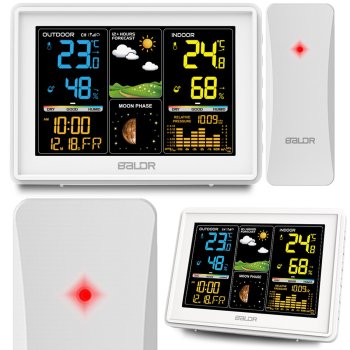 Belaidė meteorologinė stotelė Baldr BD-907, balta