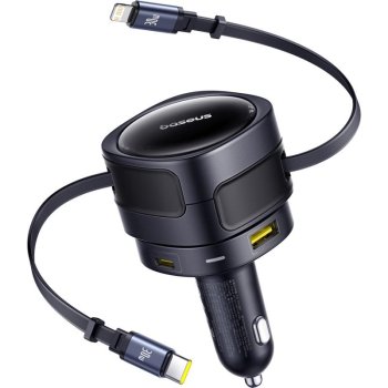 Automobilinis įkroviklis Baseus Enjoyment Max 90W, juodas