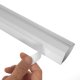 Maclean MCTV-575 Cable Trunking with Adhesive Tape, 1.5m, White