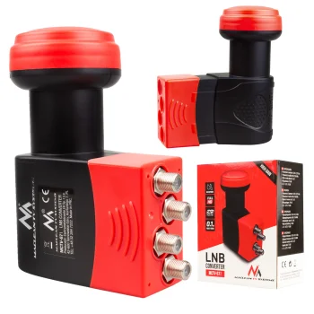Maclean MCTV-671 Quad LNB Satellite Converter, 70 dB