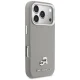 Karl Lagerfeld Karl & Choupette Saffiano MagSafe dėklas iPhone 17 Pro, pilkas