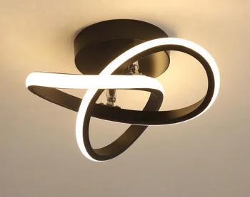 Chandelier Ceiling LED Light Lamp, Black