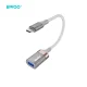 BWOO BZ69 USB-C į USB-A OTG adapteris, 0.18 m, pilkas