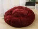 Pliušinis gultas dideliems šunims ir katėms, 80 cm, bordo