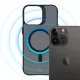 3mk dėklas iPhone 15 Pro Max Smoke MagCase, pusiau skaidrus