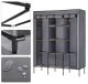 Massido Textile Wardrobe, Graphite