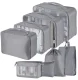 Travel Organizer 8 Pcs Gray