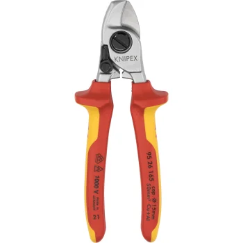 KNIPEX 95 26 165 Cable Shears with Opening Spring