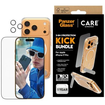 CARE by PanzerGlass Feature Kick 3in1 apsaugos rinkinys iPhone 17 Pro
