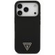 Guess Silicone Triangle Logo MagSafe dėklas iPhone 17 Pro Max, juodas