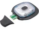 Žieminė kepurė su LED prožektoriumi ir USB įkrovimu, juoda