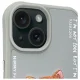 Nimmy Glasses Cool Cat iPhone 15 dėklas, pilkas