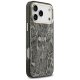 Guess Python Pattern MagSafe dėklas telefonui iPhone 17 Pro Max, juodas