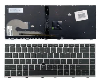 HP EliteBook 840 G5 / 846 G5 / 745 G5 Keyboard, Silver