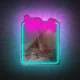 Forever Light LOVE YOURSELF neoninis veidrodis, mėlynas/rožinis