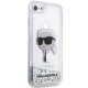 Karl Lagerfeld dėklas iPhone 7 / 8 / SE, sidabrinis