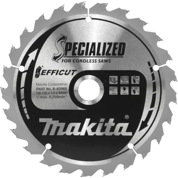 Diskinio pjūklo diskas Makita B-62985 EFFICUT 165 x 20 mm, 25 dantys
