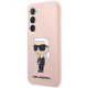 Karl Lagerfeld dėklas Samsung Galaxy S23+ telefonui, rožinis