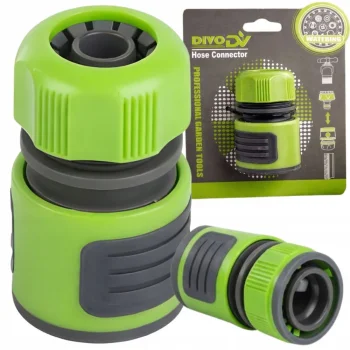 DIVODV Greitoji jungtis sodo žarnai 1/2", Žalia/Juoda