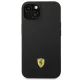 Ferrari dėklas iPhone 14 Plus telefonui Silicone Metal Logo, juodas