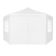 Multigarden sodo paviljonas ir prekybinė palapinė su langais, 2x2x2 m, balta