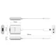 Orico PTAV USB-C į VGA ir 3.5mm garso adapteris 0.15m Sidabrinis