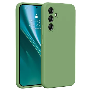 Silikoninis dėklas Etteri Silicone Case skirtas Samsung Galaxy A54 5G, šviesiai žalias