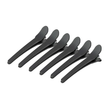 Kirpyklos plaukų segtukai E-17 10.5 cm, Juodi