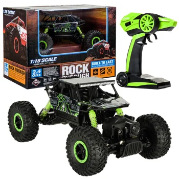 RC visureigis Rock Crawler HB 1:18, 2.4GHz, žalias