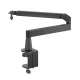 Žemo profilio mikrofono laikiklis BOYA MIC ARM LP su stalo gnybtu, juodas